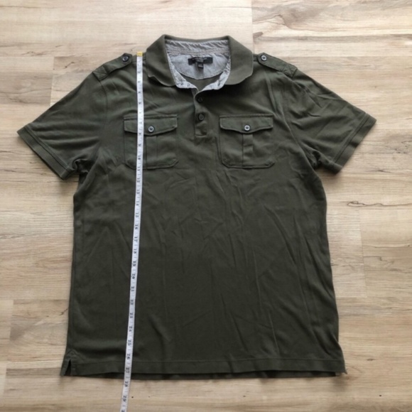 Banana Republic Green Polo Shirt Luxury Touch - Picture 4 of 7